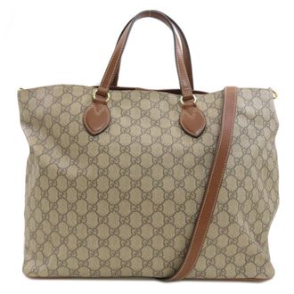 Gucci Brown Pvc Tote Bag (Pre-Owned)