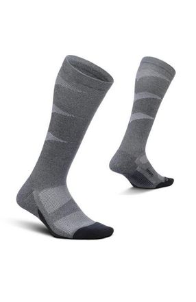 Feetures Graduated Compression Light Cushion Knee High Compression Socks in Gray at Nordstrom, Size Medium