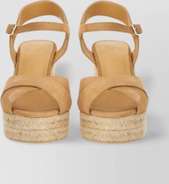 Castaner high wedge heel espadrille sole sandal