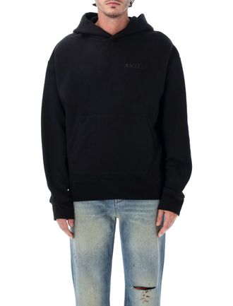 Amiri Monochromatic Tone-On-Tone Logo Embroidered Hooded Sweatshirt