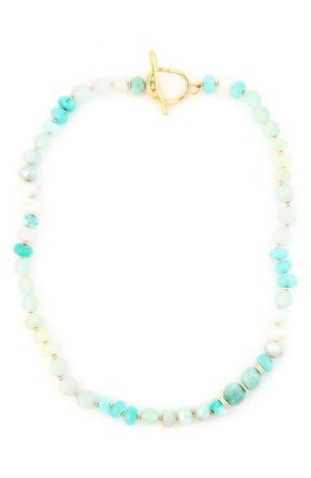 Panacea Amazonite Stone Necklace in Green at Nordstrom
