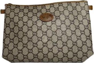 Gucci Pre-owned Clutches, female, Brown, Size: ONE SIZE Pre-owned Vintage Clutch