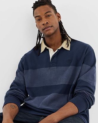Timberland Striped Rugby Polo Shirt