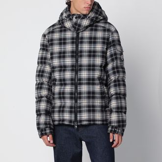 Moncler Piumino nero/avorio con motivo check
