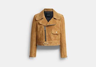 Coach Asymmetric Suede Jacket