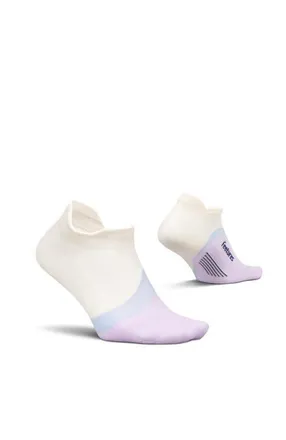 Feetures Elite Light Cushion No Show Tab Athletic Ankle Socks Sport Sock with Targeted Compression in Lilac Breeze at Nordstrom, Size Medium