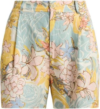 Ralph Lauren Woven Shorts - Dames - Korte broeken - Veelkleurig - Maat: XS Linnen