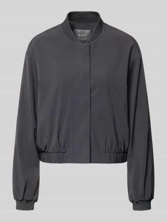 Oui Blouson mit verdeckter Knopfleiste in Black, Gr&ouml;&szlig;e 34