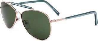 Linda Farrow DRIES VAN NOTEN 8DVN8 C1 Mens Sunglasses Gold Size Standard