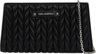 Karl Lagerfeld K/Weave Crossbody Wallet - Dames - Schoudertassen - Zwart - ONE Size - Tassen