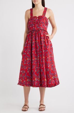Mille Calla Floral Cotton Sundress in Isola at Nordstrom, Size X-Small