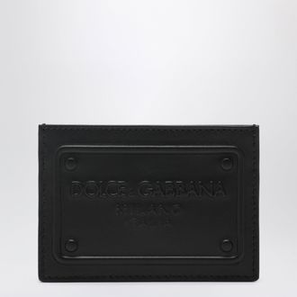 Dolce & Gabbana Black card holder with embossed logo