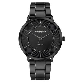 Kenneth Cole Diamond Quartz Black Dial Mens Watch KCWGG2653009