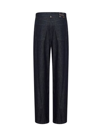 Max Mara Garment-Dyed Indigo Denim Jeans - Navy