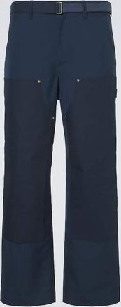 sacai Belted wide-leg pants