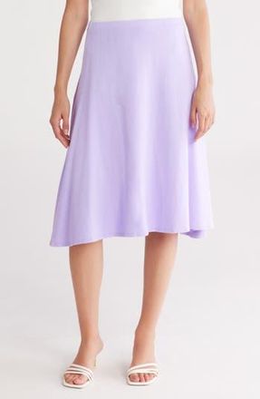 Go Couture Flared Midi Skirt in Lavendar at Nordstrom Rack, Size X-Large