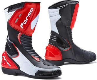Forma Mens Forv180-99981048 Freccia CE Approved Motorcycle Boots Black/White/Red T48, Multicolored, 48 EU