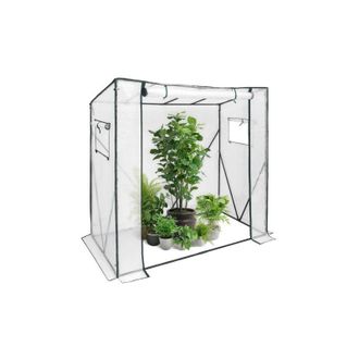 Woltu Serra da giardino acciaio pvc per piante da orto esterno 200x77x169 cm - Woltu