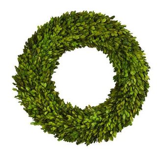 Nearly Natural 24-in Preserved Boxwood Wreath in Green at Nordstrom
