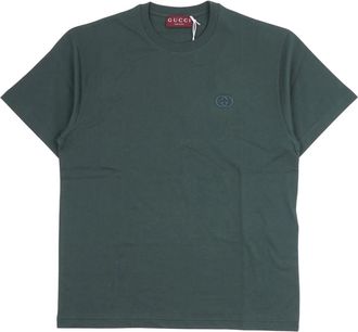 Gucci Tops, Heren, Groen, M, T-shirts