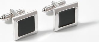 Le 31 Mens Square black cufflinks