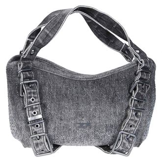 Diesel Tassen, Dames, Zwart, ONE Size, Katoen, D-One Tophandle S