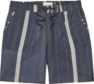 SMR Days Shorts Es Cubells a righe con coulisse - Blu
