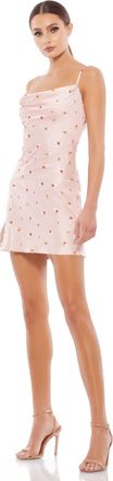 Mac Duggal Floral Pink Mini Dress