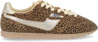 Autry Leopard Print Windspin Sneakers