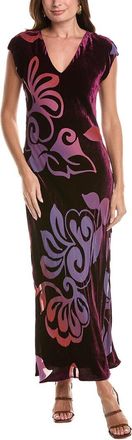 Johnny Was Toto Bias Silk-Blend Maxi Dress