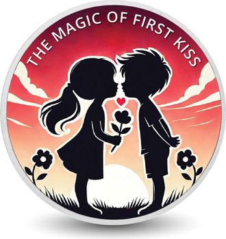 OEM La Magia Del Primer Beso: Serenata Al Atardecer, Moneda De Plata De 1 Oz