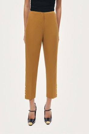 Nocturne Tailored Ankle-Length Pants in Camel at Nordstrom, Size X-Large Eu