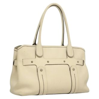 Ferragamo Pre-owned Cuero bolsos-de-mano - Pre-owned - Mujer - Blanco - ONE SIZE