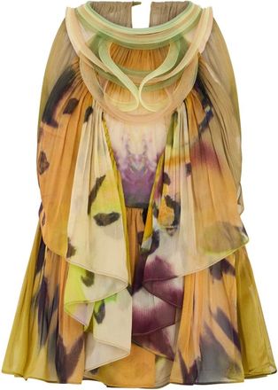 Alberta Ferretti Top senza maniche con stampa - - Tops - Donna - Multicolore - M