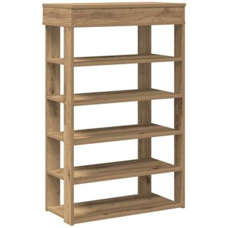 vidaXL Zapatero artesanal de madera contrachapada 60x30x98 cm vidaXL