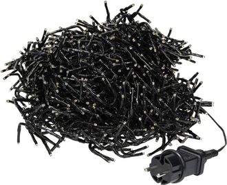 ECD Germany Luces de navidad 1512 LEDs 11m blanco c&aacute;lido interior/exterior IP44