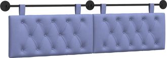 vidaXL Cabecero Colgante Azul Jeans Tela Vidaxl