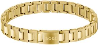 BOSS Gold-tone cuff with logo clasp