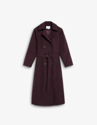 Scalpers Trench impermeabile bordeaux-Rosso