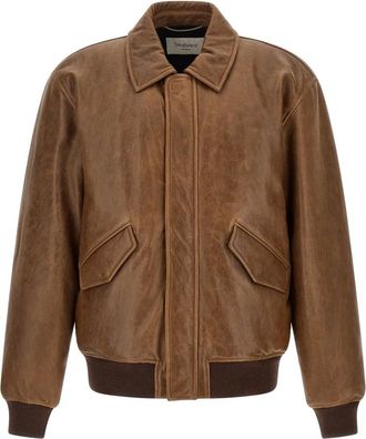 Saint Laurent Hombre, Chaquetas, Marr&oacute;n, Talla: L