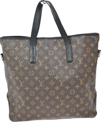 Louis Vuitton Davis Handbag Macassar Monogram Canvas Brown Canvas Tote Bag Bag (Pre-Owned)