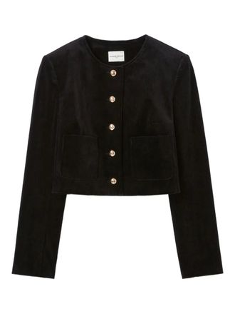 Claudie Pierlot cropped corduroy jacket - Black