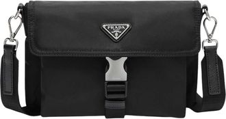 Prada Black Logo Mini Crossbody Bag