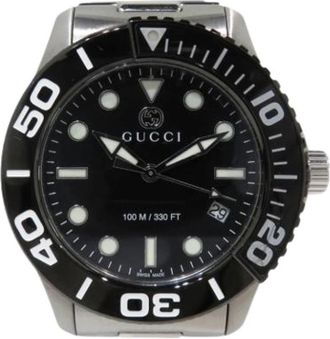 Gucci Pre-owned Polshorloge - Heren - Vintage Horloges - Zwart - ONE Size - Vintage