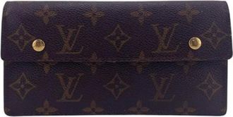 Louis Vuitton Pre-owned Wallets, female, Brown, Size: ONE SIZE Pre-owned Canvas Wallet