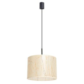 Sollux Lighting L&aacute;mpara colgante m&aacute;rmol beige/negro CLORURO DE POLIVINILO alt. 137 cm