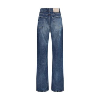 Our Legacy Womens Blue Cotton Bootcut Jeans Clothing
