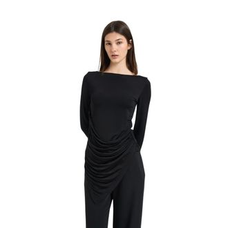 Iro Long Sleeve Tops, female, Black, Size: M Heliante Long Sleeve Top