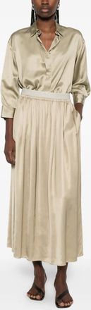 PESERICO Womens Buttoned-Cuff Top Ss26 W