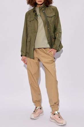 Moncler Ilo Hooded Jacket, Womens, Green